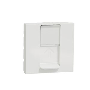 Розетка комп'ютерна RJ45, одинарна категорія 5, STP, 2 модулі білий