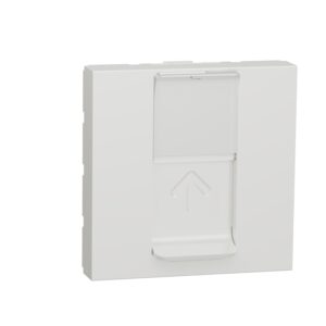Розетка комп'ютерна RJ45, одинарна категорія 6 STP, 2 модуль білий