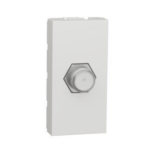 Розетка Coaxial F-type, 1 модуль білий