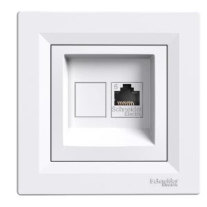 Розетка комп'ютерна RJ45 UTP кат.6 біла Asfora