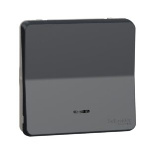 Механізм кнопкового вимикача з підсвіткою IP55, чорний, Mureva Styl Schneider Electric, MUR35127