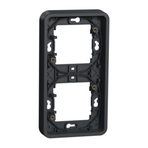 Рамка двомісна вертикальна IP55, чорна, Mureva Styl Schneider Electric MUR34151