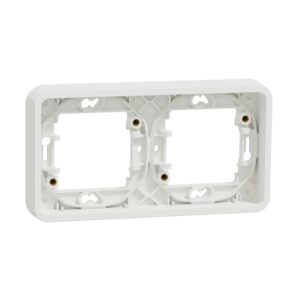 Рамка двомісна горизонтальна IP55, біла, Mureva Styl Schneider Electric MUR39101