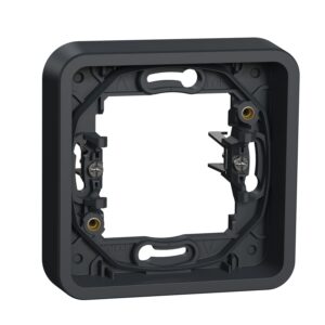 Рамка одномісна із затискачами IP55, чорна, Mureva Styl Schneider Electric MUR34108