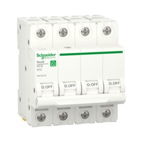 Автоматичний вимикач RESI9 Schneider Electric 32 А, 4P, крива В, 6кА