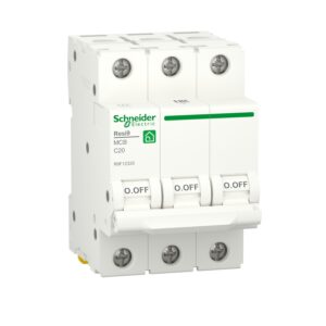 Автоматичний вимикач RESI9 Schneider Electric 20 А, 3P, крива С, 6кА