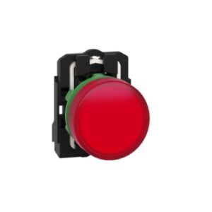 Сигнальна лампа Harmony XB5 Schneider Electric, червона, пластик, 22 мм, гладка лінза з вбудованим світлодіодом, 110..120 В