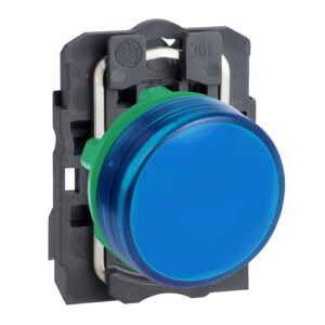 Сигнальна лампа Harmony XB5 Schneider Electric, синій, пластик, 22 мм, гладка лінза з вбудованим світлодіодом, 230..240 В