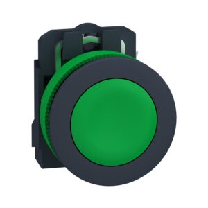 Кнопка прихованого монтажу Harmony XB5 Schneider Electric, пластик, зелена ø30, пружинне повернення, без маркування 1 Н.В.