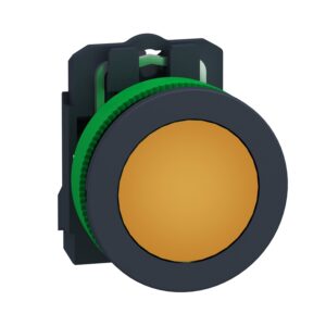 Сигнальна лампа Harmony XB5 Schneider Electric, прихований монтаж, пластик, помаранчева, 30 мм, гладка лінза з вбудованим світлодіодом, 230…240 В