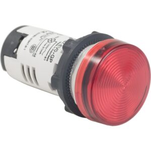Сигнальна лампа Harmony XB7 Schneider Electric, моноблочна, 22 мм, червона, пластик, вбудований світлодіод, змінний струм, 110...120 В