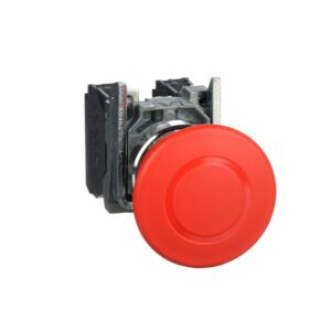 Кнопка аварійного зупину Harmony XB4 Schneider Electric, червоний грибовидний, 40 мм, 22 мм, тригерної дії "тягни-штовхай" 1 Н.В. + 1 Н.З.