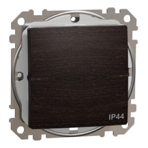 Одноклавішний перемикач 10 АХ, IP44, Венге Sedna Elements