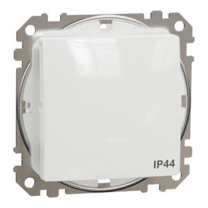 Одноклавішний перемикач IP44 Білий Sedna Design