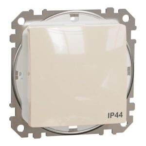 Одноклавішний перемикач IP44 Бежевий Sedna Design