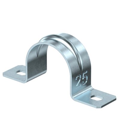 Скоба дволапкова 25мм, оцинкована, G (2,5-10 мкм) OBO Bettermann
