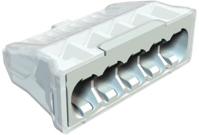Самозатискна клема 5и-полюсна, 450В, 24А, (5х 0,5-2,5 мм²) OBO Bettermann