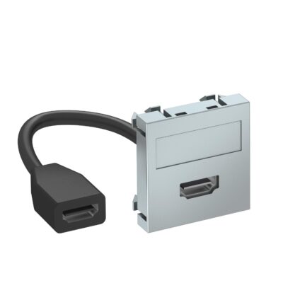Розетка HDMI modul 45 з кабелем підключення / алюмін. OBO Bettermann