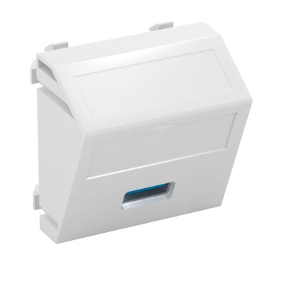 Розетка USB 3.0, modul 45, кутова / біла OBO Bettermann