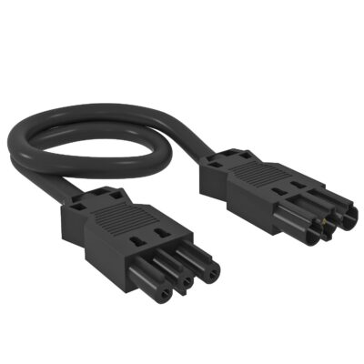 Кабель підключення VL-3Q, 3x2,5мм² з конекторами GST18i, 1м / ПВХ, чорний OBO Bettermann