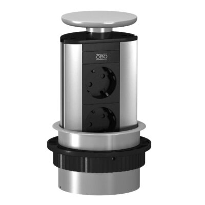 Розетковий блок DBV, 2х 2р+E 250V~, кабель 3,0м / Anodised OBO Bettermann