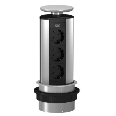 Розетковий блок DBV, 3х 2р+E 250V~, кабель 3,0м / Anodised OBO Bettermann
