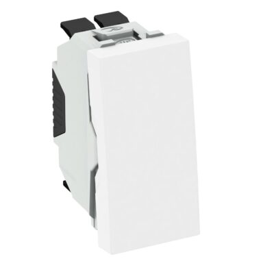 Перемикач кнопковий 10 A, 250 V~, 1/2 Modul45 / білий OBO Bettermann
