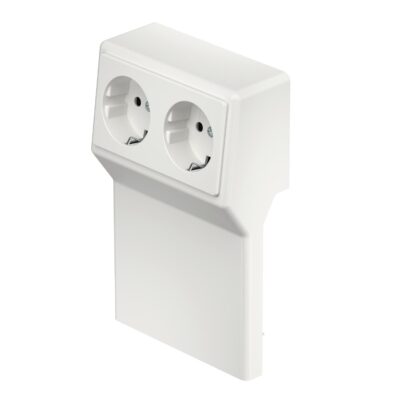 Монтажна коробка з подвійною розеткою 220В~,16A,  для каналу SL 110x20 / ПВХ OBO Bettermann