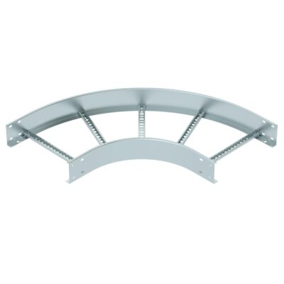 Кутова секція 90° кабельростру з VS поперечинами, 110х400мм, FS (18-22 мкм) OBO Bettermann