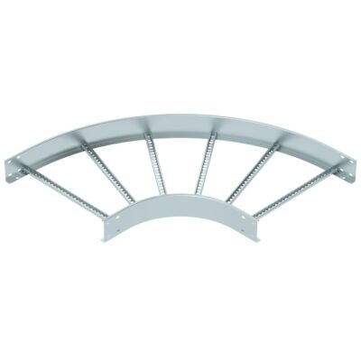 Кутова секція 90° кабельростру з VS поперечинами, 110х600мм, FS (18-22 мкм) OBO Bettermann