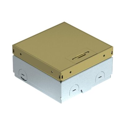 Люк розетковий UDHOME ONE, 1х Modul45, (1x RJ45 опційно), (h=75-105мм), IK10, IP40 / латунь OBO Bettermann
