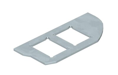 Рамка-супорт MPR2 для GESRM2, 2х RJ45, тип C (Brand-Rex; R&M: Snap-In and Keystone) / нерж.сталь OBO Bettermann
