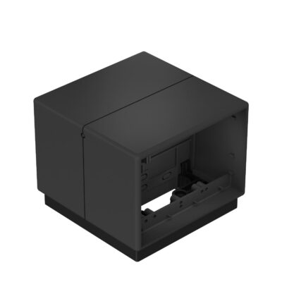 Підлогова розеткова башта T4B, 4 пости 45x45, чорна / ПА OBO Bettermann