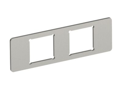 Рамка-супорт MPMT45, 2x RJ45, тип A, Keystone / нерж.сталь OBO Bettermann