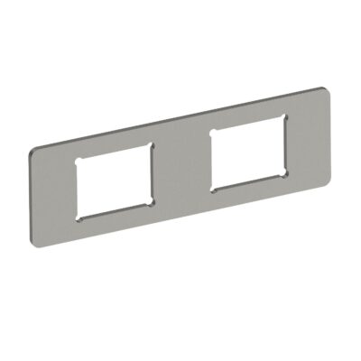 Рамка-супорт MPMT45, 2x RJ45, тип C, Keystone / нерж.сталь OBO Bettermann