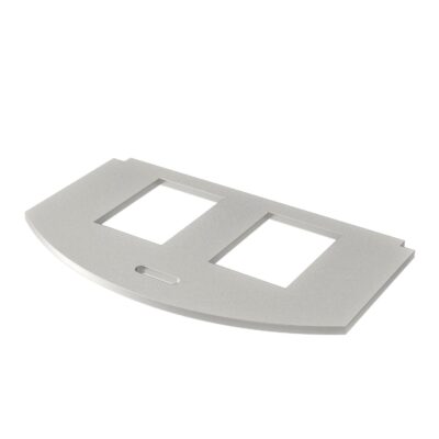Рамка-супорт MP R2 для GES R2, 2х RJ45, тип A (AMP: Standard 110Connect, SL Series 110Connect and Toolless, AMP-Twist; Brand-Rex) / нерж.сталь OBO Bettermann