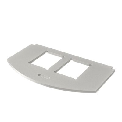 Рамка-супорт MP R2 для GES R2, 2х RJ45, тип C (Brand-Rex; R&M: Snap-In and Keystone) / нерж.сталь OBO Bettermann