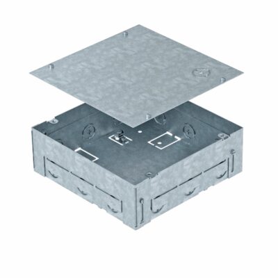 Монтажна коробка BOX4, 205х205мм, h=70-100mm / цинк.сталь OBO Bettermann