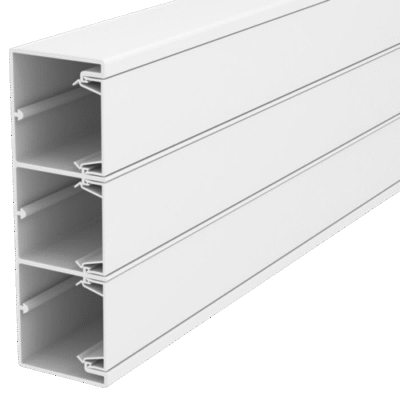 Кабельний канал Rapid 160x53, 3-секції, ПВХ, RAL 9010 (для електроустановки Modul 45)
