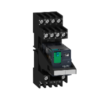 Miniatiurne poperedno zibrane vstavne rele RXM4AB1BDPVM z rozetkoiu, elektromekhanichni rele Harmony, 6A, 4CO, knopka testuvannia, shcho blokuietsia, zmishana klema, =24V